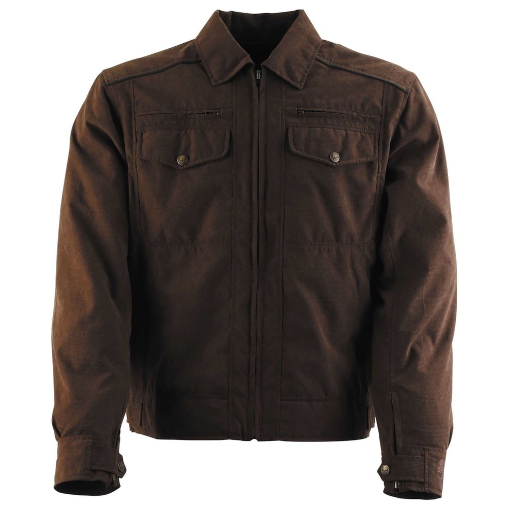 BROWN MOTORCYCLE JACKET MENS L